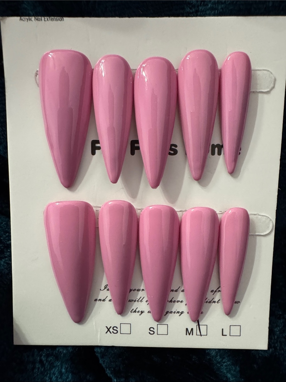 Pink Stiletto Press-On Nails